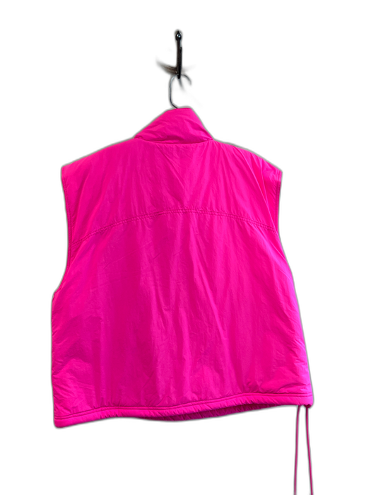 Bucket List Size Small Hot pink Polyester Half Zip Pockets Tie at Side Vest Hot pink / Small