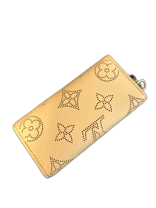Louis Vuitton Light Pink Calfskin Leather Monogram Snap Closure Keychain Light Pink