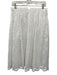 J Crew Size 6 White Polyester Blend Gathered Floral Eyelet Scalloped Hem Skirt White / 6
