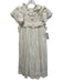 Sea New York Size M White Cotton Back Zip & clasp Ruffle Collar Dress White / M