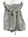 La Vie Size L White & Black Cotton Button & Zip Front Wide Waist Band Shorts White & Black / L