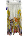 Marie Oliver Size M White, Yellow & Multi Cotton Elastic Waist Skirt Set White, Yellow & Multi / M