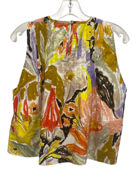 Marie Oliver Size M White, Yellow & Multi Cotton Elastic Waist Skirt Set White, Yellow & Multi / M