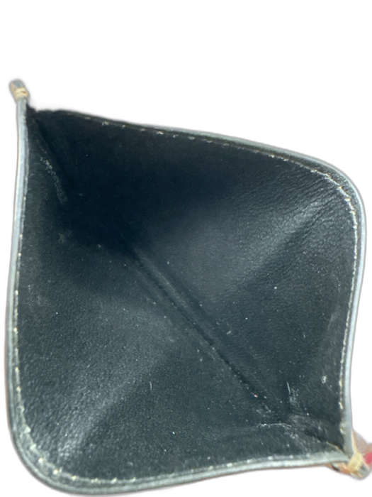 Tom Ford Gold Calf Leather Metallic Multi Pockets embossed logo Wallets Gold