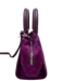 Brandon Blackwood Purple Suede Top Handle Top Zip Crossbody Strap Bag Purple / S