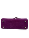 Brandon Blackwood Purple Suede Top Handle Top Zip Crossbody Strap Bag Purple / S