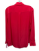 Equipment Femme Size Medium Hot Coral Silk Button Down Collar Long Sleeve Top Hot Coral / Medium