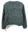 Hill House Size Medium Green & Multi Cotton Quilted Floral Hook & Eye Jacket Green & Multi / Medium