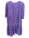 India Collection Emerson Fry Size M/L Purple, Pink & Blue Organic Cotton Dress Purple, Pink & Blue / M/L