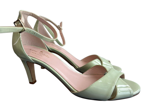 Kate Spade Shoe Size 8 Mint Green Patent Leather open toe Ankle Strap Shoes Mint Green / 8