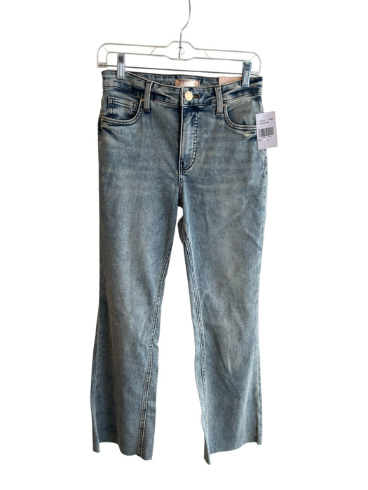 Kut From The Kloth Size 2 Light Wash Cotton Blend High Rise Zip Fly Flare Jeans Light Wash / 2