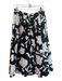 Kate Spade Size Medium Black & White Cotton Abstract Floral lined Pockets Skirt Black & White / Medium