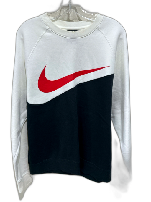 Nike Size M Black & White Cotton Men's Sweatshirt Black & White / M