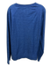 Billy Reid Size L Blue Cotton Blend Textured Sweatshirt Crew Long Sleeve Shirt Blue / L