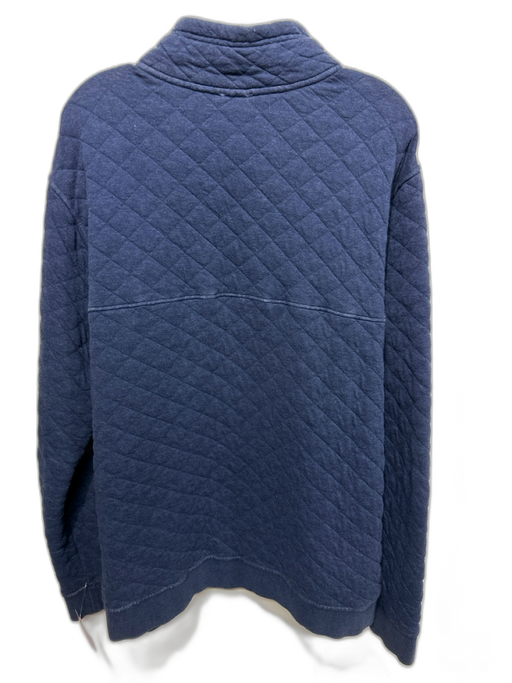 Patagonia Size XL Blue Cotton Blend Quilted Quarter Button Long Sleeve Shirt Blue / XL