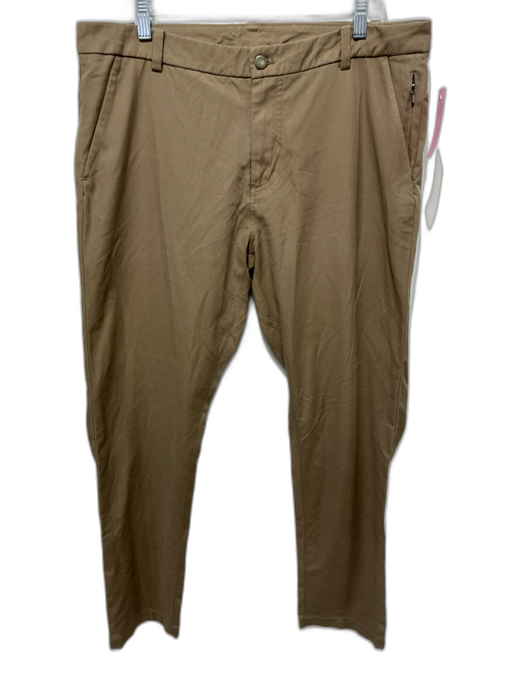Lululemon Size 38 Dark Tan Cotton Blend Solid Khakis Men's Pants Dark Tan / 38