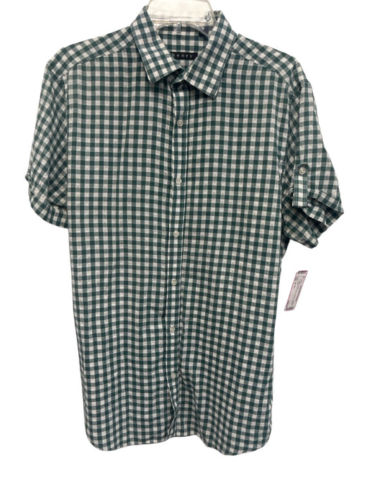 Billy Reid Size L White Linen Solid Buttons Men's Short Sleeve White / L