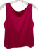St. John Size S Berry Red Wool & Rayon Knit Sleeveless Round Neck Tank Top Berry Red / S
