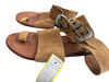 Free People Shoe Size 37 Brown Leather Strappy Flip flop Flat Shoes Brown / 37