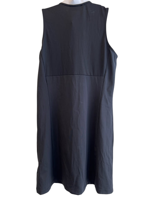 J Lindeberg Size S Black & White Polyester High Neck Sleeveless Pockets Dress Black & White / S