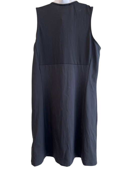 J Lindeberg Size S Black & White Polyester High Neck Sleeveless Pockets Dress Black & White / S