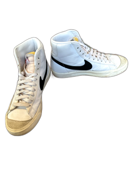 Nike Shoe Size 8 White & Black Leather High Top Athletic Sneakers White & Black / 8