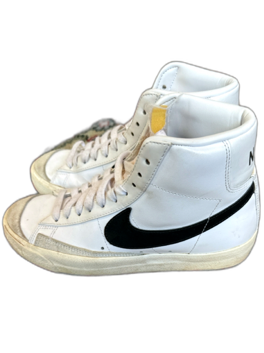 Nike Shoe Size 8 White & Black Leather High Top Athletic Sneakers White & Black / 8