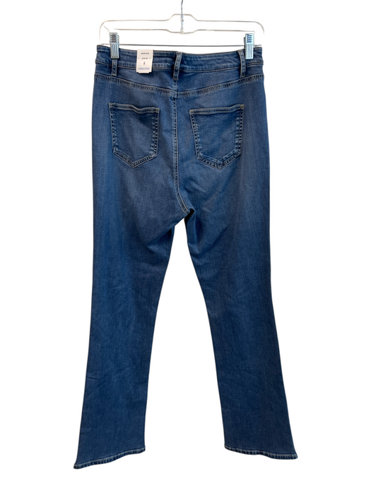 J Mclaughlin Size 8 Medium Wash Tencel Blend High Rise 5 Pocket Flare Jeans Medium Wash / 8
