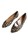 Vionic Shoe Size 9.5 Tan & black Calf hair Pointed Toe Animal Print Flats Shoes Tan & black / 9.5