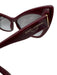 Dolce & Gabbana Burgundy Acetate Cat Eye Gradient Lens Sunglasses Burgundy