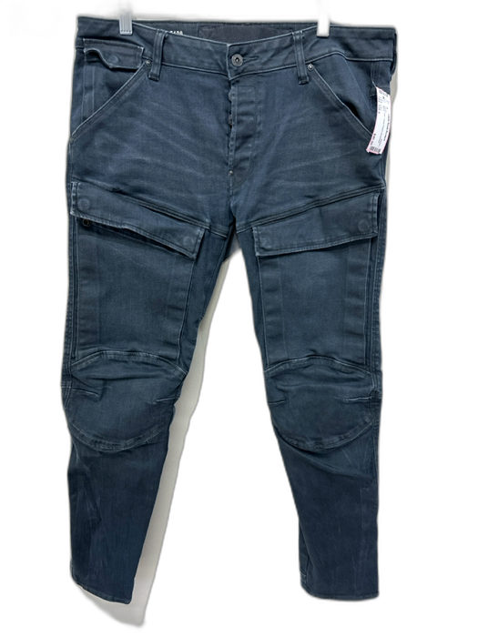 G Star Size Est S Black Jean Cargo Pocket Men's Pants Black / Est S