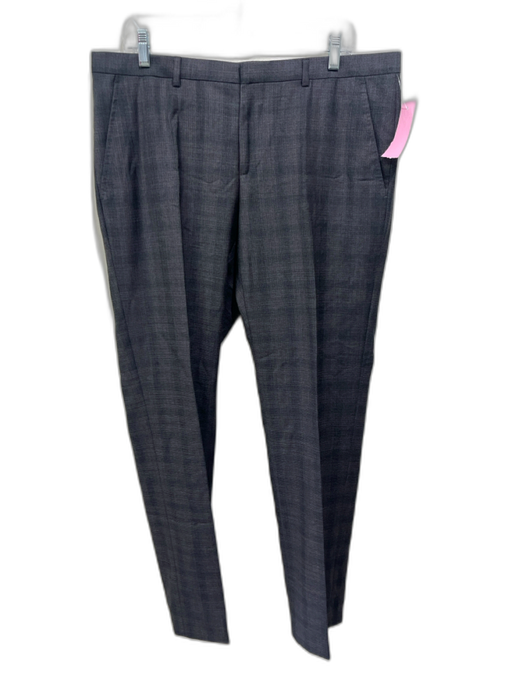 Gucci Size Est M Gray & Red Plaid Zip Fly Men's Pants Gray & Red / Est M