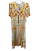 Hunter Bell Size 14 Yellow & Multi Cotton Buttons All Over Print Dress Yellow & Multi / 14