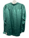 L'agence Size XL Green Silk Long Sleeve Buttons stand collar Blouse Top Green / XL