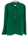 Equipment Size XL Green Silk Long Sleeve Buttons Collar Top Green / XL