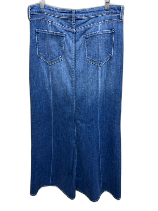 L'agence Size 31 Medium Wash Cotton Blend Zip Fly Pockets Skirt Medium Wash / 31