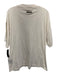 Essentials Size L White Cotton Blend Solid T shirt Crew Men's Short Sleeve White / L