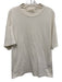 Essentials Size L White Cotton Blend Solid T shirt Crew Men's Short Sleeve White / L
