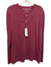 Mizzen + Main NWT Size XL Red Cotton Blend Heathered Henley Long Sleeve Shirt Red / XL