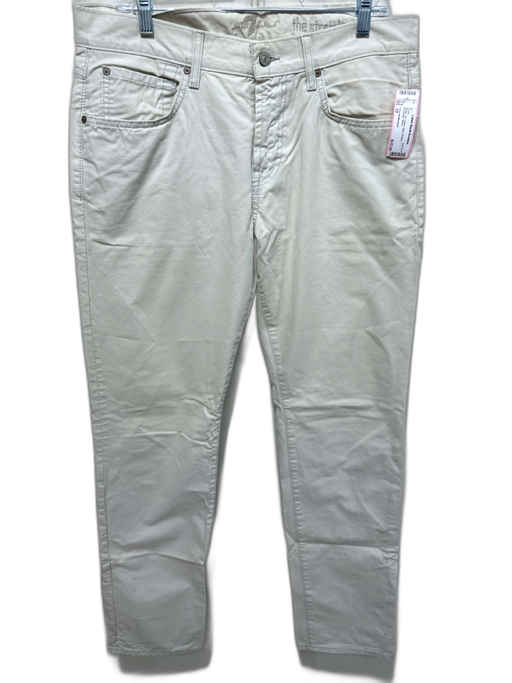 7 For All Mankind Size 33 Beige Cotton Solid Khakis Men's Pants Beige / 33