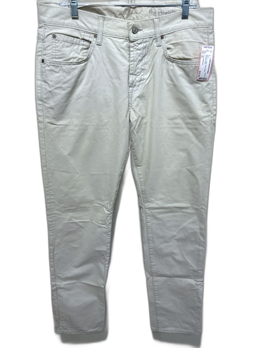 7 For All Mankind Size 33 Beige Cotton Solid Khakis Men's Pants Beige / 33