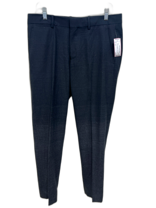 Theory Size 32 Gray Wool Blend Solid Dress Men's Pants Gray / 32