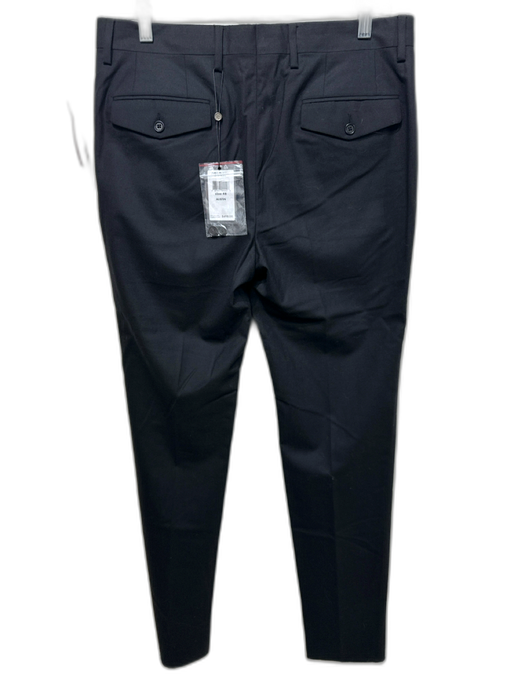 John Varvatos NWT Size Est 32 Black Wool Blend Solid Slim Dress Men's Pants Black / Est 32