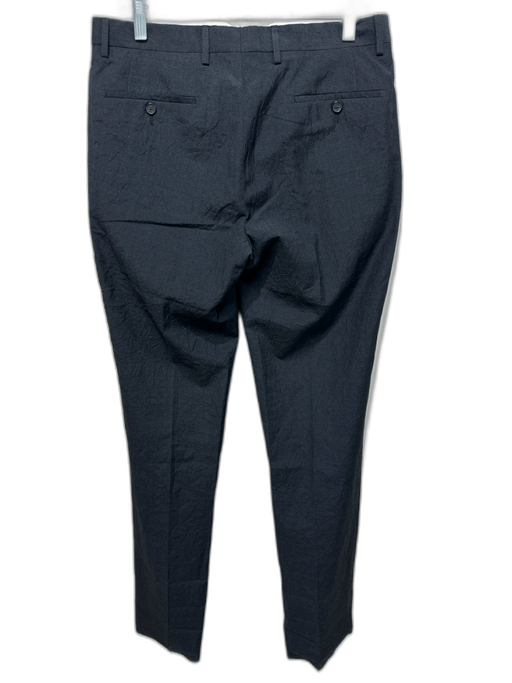 John Varvatos Size 48 Black Synthetic Solid Dress Cuffed Men's Pants Black / 48