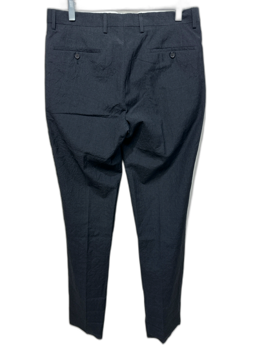 John Varvatos Size 48 Black Synthetic Solid Dress Cuffed Men's Pants Black / 48