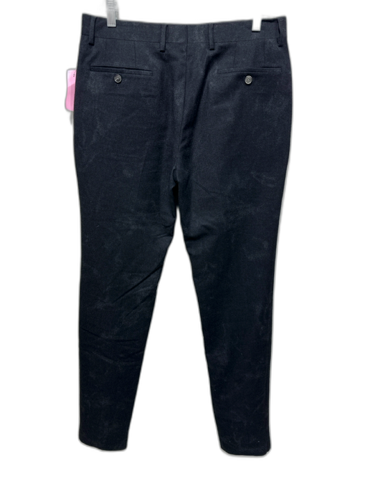 John Varvatos Size 48 Dark Gray Wool Blend Solid Slim Dress Men's Pants Dark Gray / 48