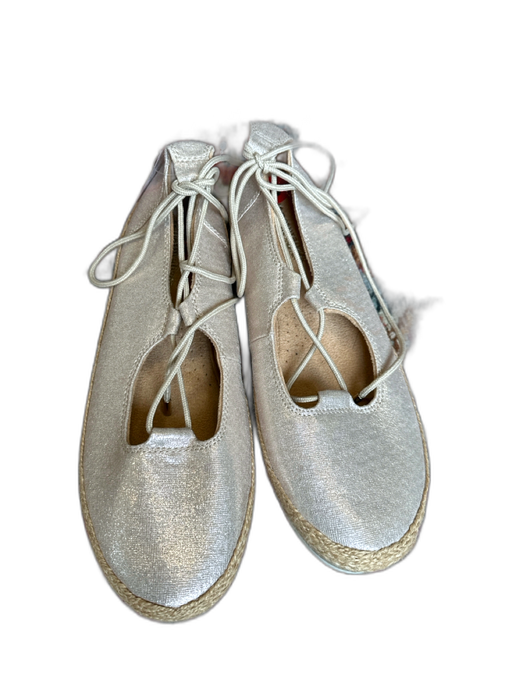 naturalizer Shoe Size 10 Rose Gold & Tan Vegan Leather Metallic Ankle Tie Flats Rose Gold & Tan / 10