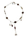 Swarovski Gold, Pink & Purple Gold Tone Metal Square Faceted Stones Necklace Gold, Pink & Purple