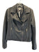 Maison Jules Size M Black Viscose & Polyester Leather Silver Hardware Jacket Black / M