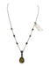 No Brand Silver & Yellow Sterling Silver Yellow Accent Tear Drop Design Jewelry Silver & Yellow
